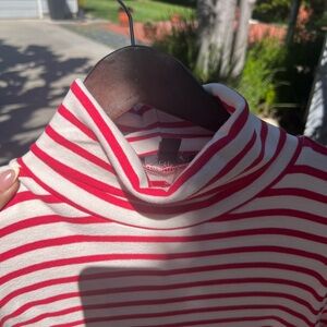 J.Crew Red and White Striped Dress